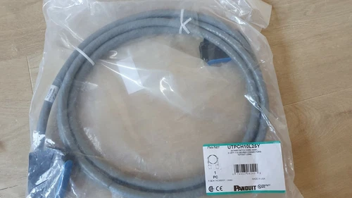 **NEW** Panduit UTPCH10L25Y - 25 patch cord pair assy - 10 foot long