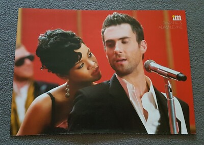 Rare Rihanna&Adam Levine (Maroon 5)/Estelle&Kanye West full single page poster