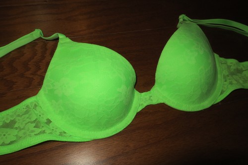 34A-B VINTAGE ❤️Victoria's Secret LINED PERFECT WEAR T-SHIRT DEMI BRA PINK❤️ - Picture 7 of 8