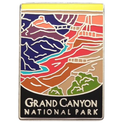Grand Canyon National Park Enamel Lapel Pin Arizona Hiking Gift Travel Souvenir