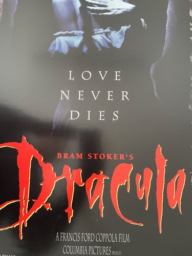 DRACULA, ‘LOVE NEVER DIES’ FRANCIS FORD COPPOLA, RARE LICENSED1992 POSTER - Picture 4 of 12