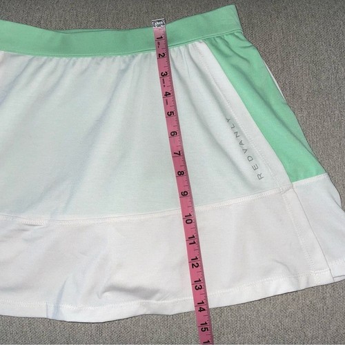 Redvanly Decatur Pull On Skort weiß grün Golf Tennis Pickleball Größe Small - Bild 9 von 10