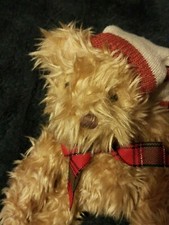 "CHESTNUT" 10" Brown Christmas Teddy Bear by Russ Berrie 4734