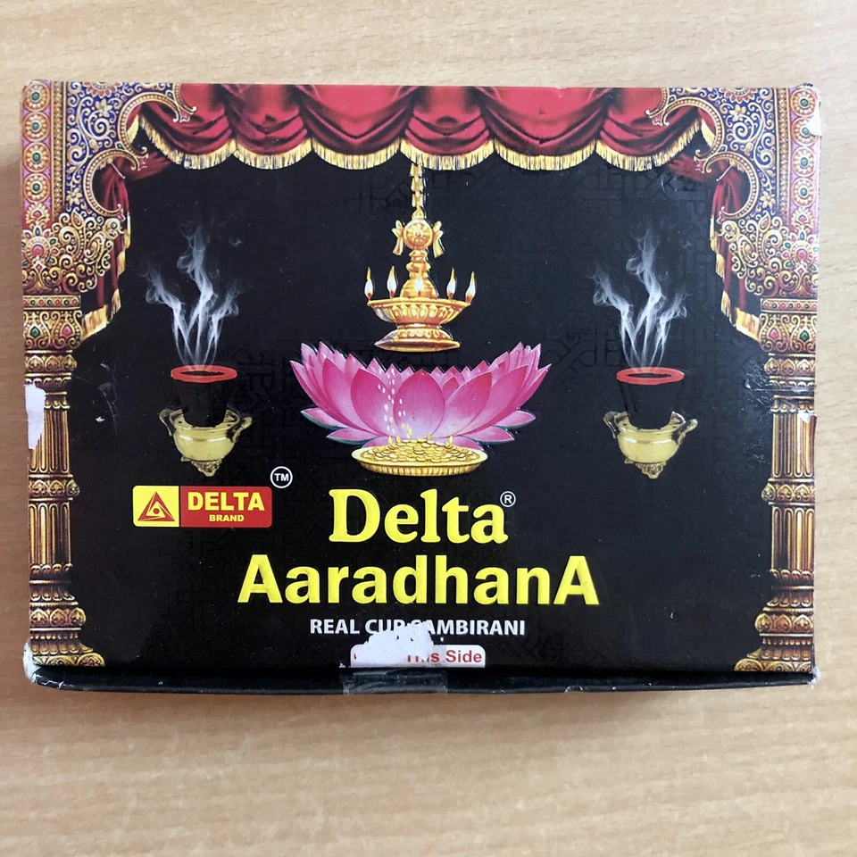 2 Piezas X 12 TAZAS Sambrani Dhoop Incienso AARADHANA Resina Benjuí - meditación puja Foto 2 de 4