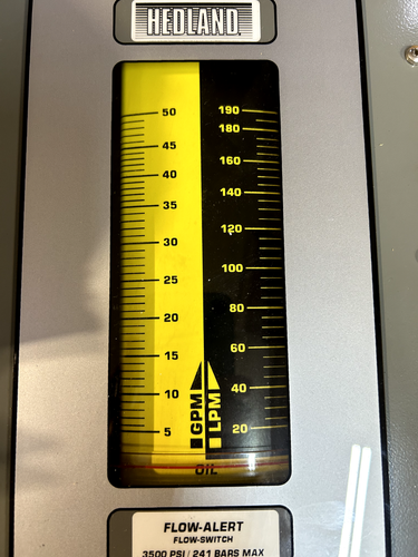 HEDLAND H800A-050-F1 FLOW-ALERT FLOW METER 3500 PSI 1-1/4 NPT NEW - Picture 3 of 6