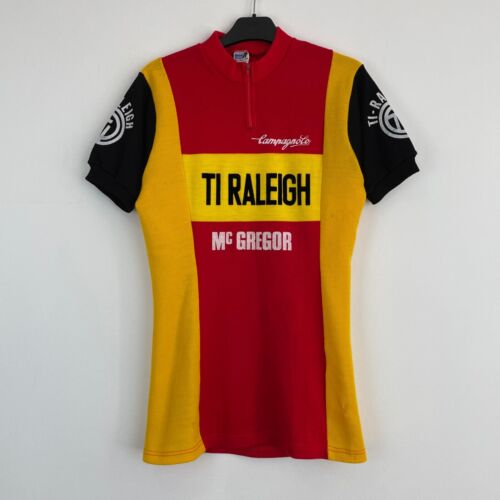 wenkbrauw Geleerde Praten Vintage Ti Raleigh Mc Gregor Campagnolo Wool Cycling Jersey Bike Shirt  1970s | eBay