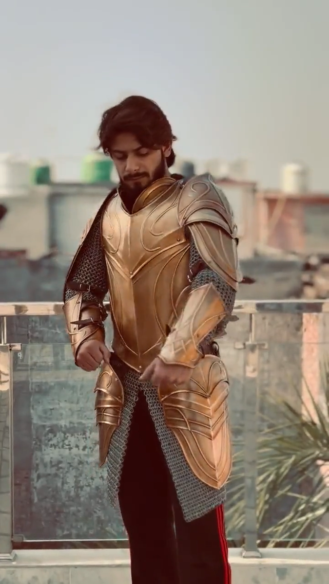 Armure Cuirass Elfique Médiévale – Demi-costume Elfe Pour LARP – Acier Fait Main