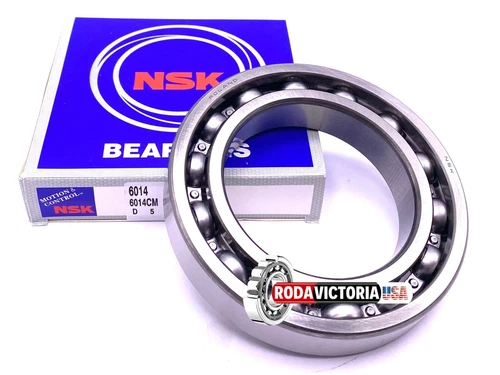 NSK 6014 Deep Groove Ball Bearing, Open Type, No Seals 70x110x20 mm