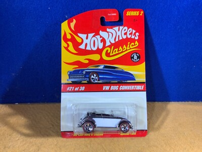 G10-13 HOT WHEELS CLASSICS - VOLKSWAGEN BUG CONVERTIBLE - 2006 - SERIES 2 - NIB