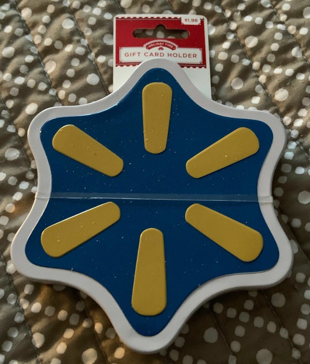 WALMART LOGO GIFT CARD HOLDER TIN-(GIFT CARD NOT INCLUDED)-NWT! | eBay