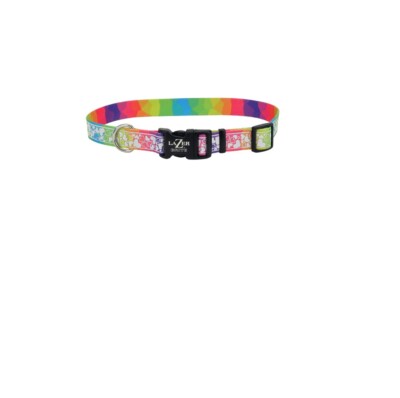 Lazer Brite Patterned Collar for Dog 3/8 x 8-12