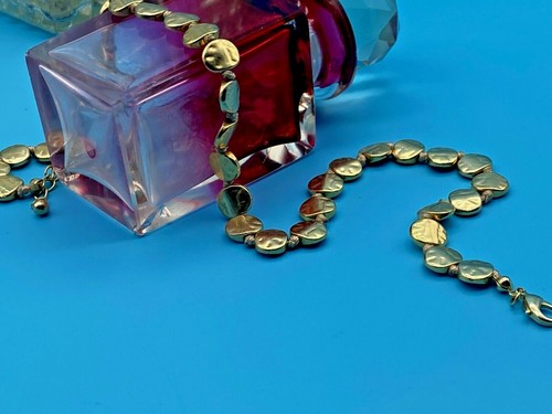 Vintage Gold Metal Necklace 36cm long - Picture 2 of 10