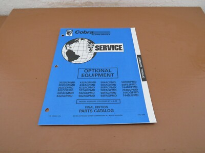 #ad 1994 Cobra Stern Drives Optional Equipment OEM Parts Catalog 3850652 $5.00
