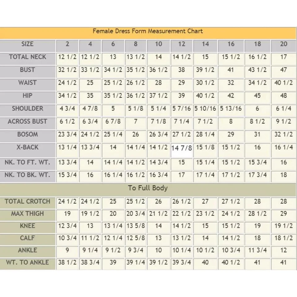 Maniquí con brazo y kit de acolchado talla 2-16 Pro de cuerpo completo para mujer Foto 2 de 4