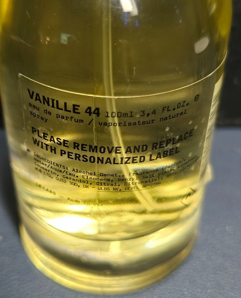 Le Labo Vanille 44 Eau De Parfum 3.4 oz 100 ml EDP Paris