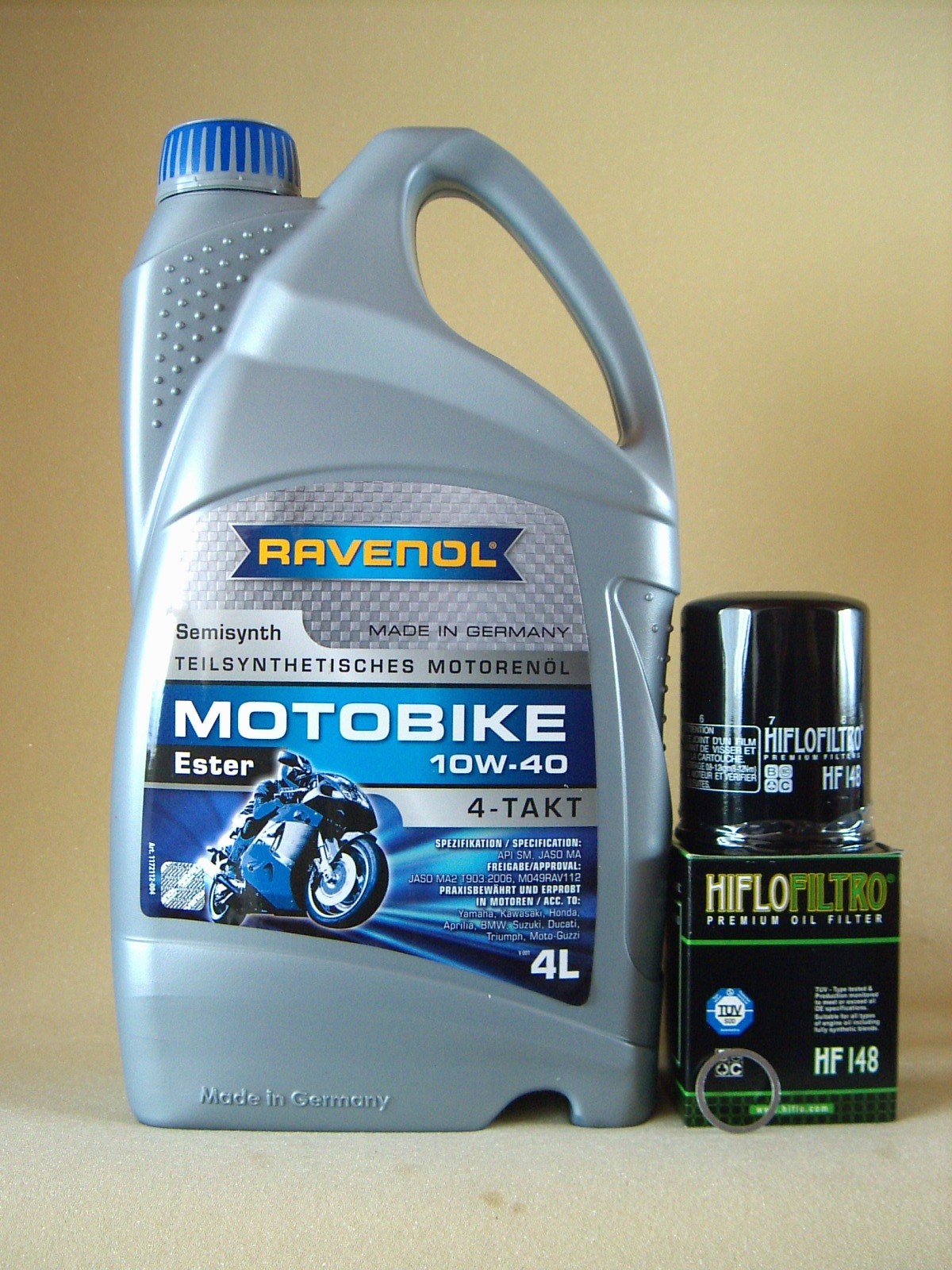 Castrol Edge 10 W 40 Castrol Power 1 4T 10W40 Motoröl + Ölfilter