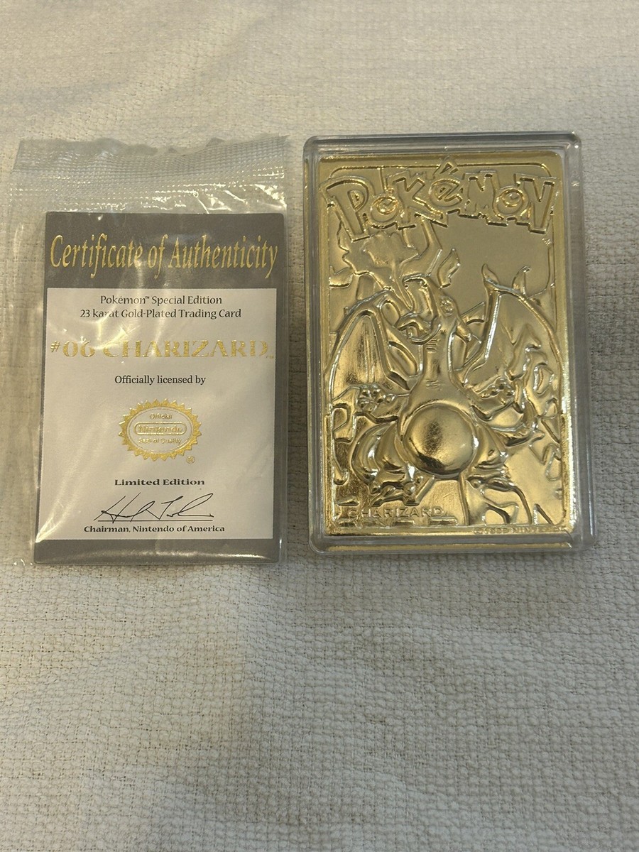 Pokemon Vintage 1999 23K Gold Plated Card Burger King Limited