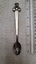 Teddy Bears Reed  Barton Silver Plated Baby Spoon 5.5"