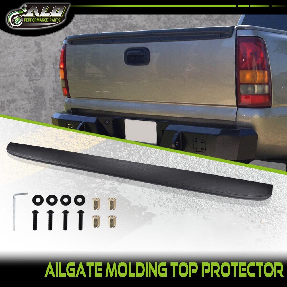 Rear Top Bed Tailgate Spoiler Cap Moulding For Chevy Silverado/GMC Sierra 2007-2014 - Black ABS