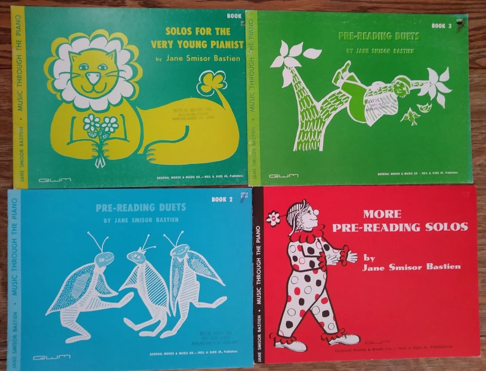 34 Bastien Piano Lesson Book Lot Teacher Pre-Reading Levels 1 2 3 Practice NOS - Image 3 of 4