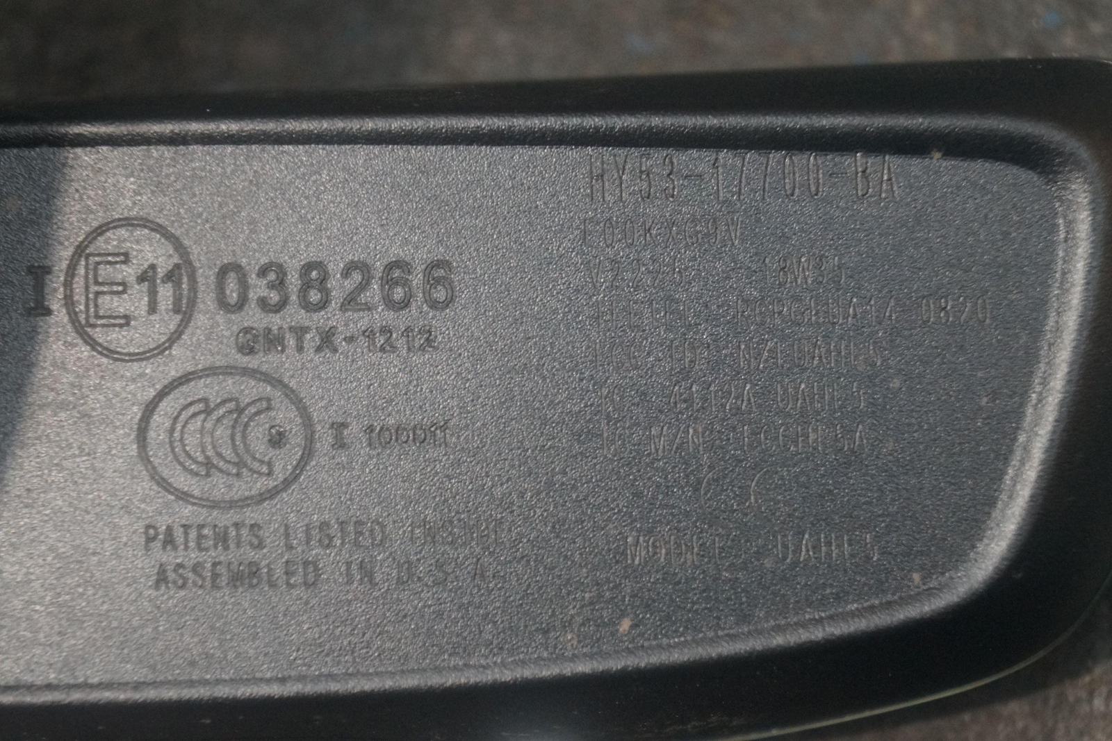 Interior Rear View Mirror HY53-17700-BA OEM Aston Martin Vantage AM6 2019