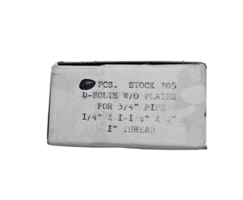 Chicago Hardware #05 U-BOLZEN für 3/4"" Rohr 1/4"" Gewinde MENGE 10 KEINE PLATTEN - Bild 3 von 5