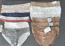 Warner x4 and Hanes x7 Womens Bikini briefs panties 11 pairs Underwear Size 8 XL