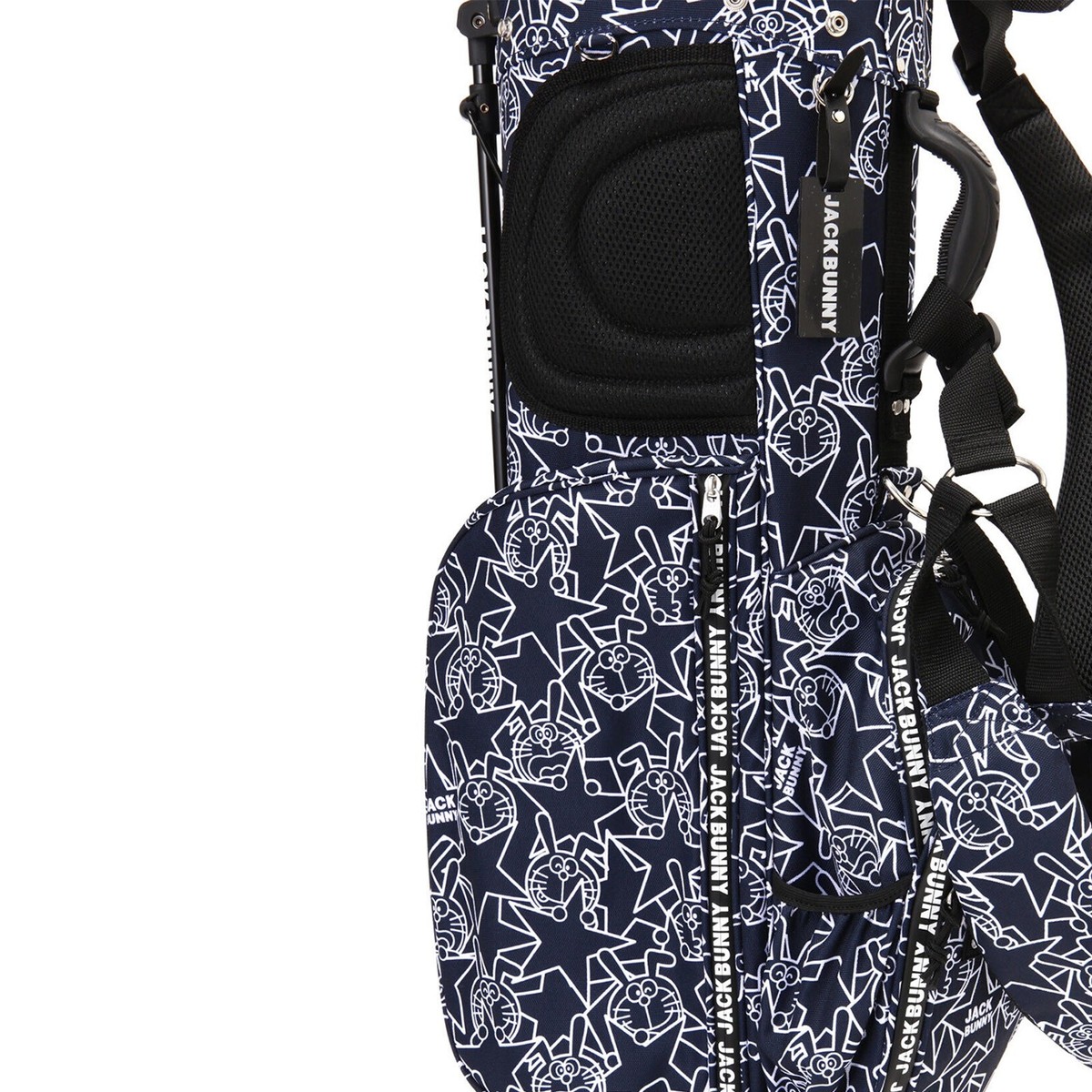 JACK BUNNY Doraemon Caddy Bag All Over Pattern Stand Type Navy