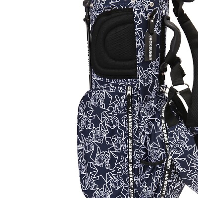 JACK BUNNY Doraemon Caddy Bag All Over Pattern Stand Type Navy