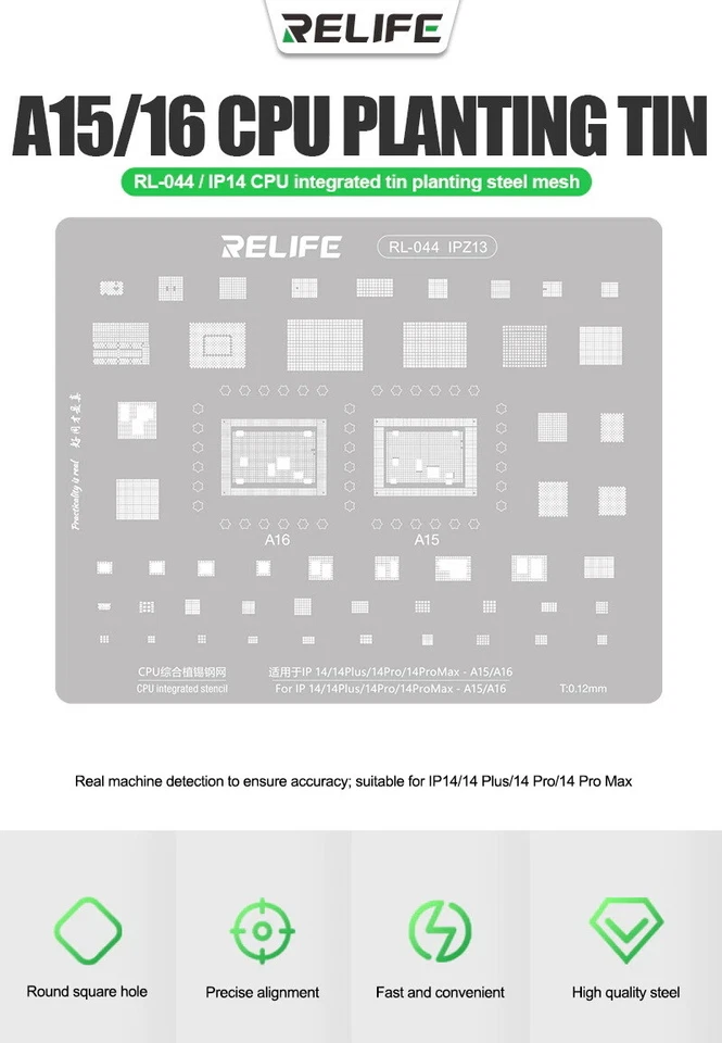 iPhone PCB Reballing Stencils BGA LCD ReWork Middle Layer Repair 8-15 Series UK - Image 3 of 4