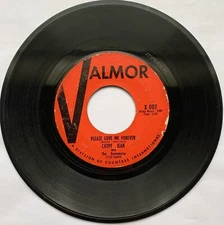 CATHY JEAN-VALMOR X 007-PLEASE LOVE ME FOREVER-CANADIAN SUNSET-45RPM-1961 VG