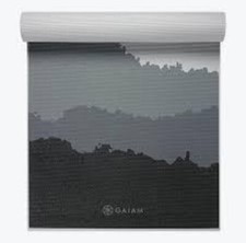 Gaiam Yoga Mat - Premium 6mm H2 Granite Mountains Print.