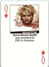 Anna Nicole Smith Stars Behind Bars Mug Shot Playing Trading Card