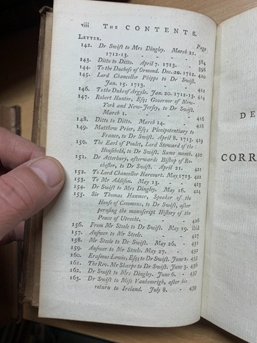 *RARE* 1784 "THE WORKS OF JONATHAN SWIFT" VOL 14 ANTIQUE LEATHER BOOK (T3) - Picture 7 of 16