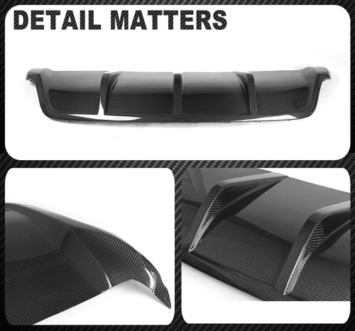 Carbon Diffusor für BMW X6 E71 08-14 Heckdiffusor Stoßstange Spoiler Heckansatz - Bild 13 von 13