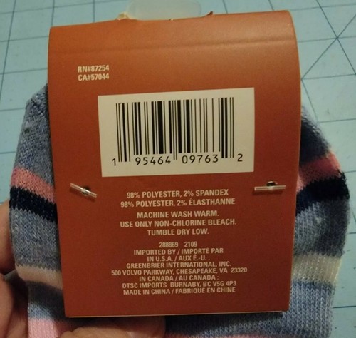 Greenbrier Brand: 2 Pair Of Low Cut Womens Socks, Meow & Stripes, New, Free Ship - Picture 4 of 9