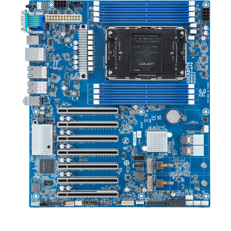 Gigabyte MW83-RP0 Motherboard lga4677 Support Intel Xeon W-3400