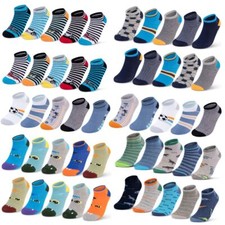 Sneaker Socken Jungen 10 Paar Kindersocken Baumwolle Atmungsaktiv