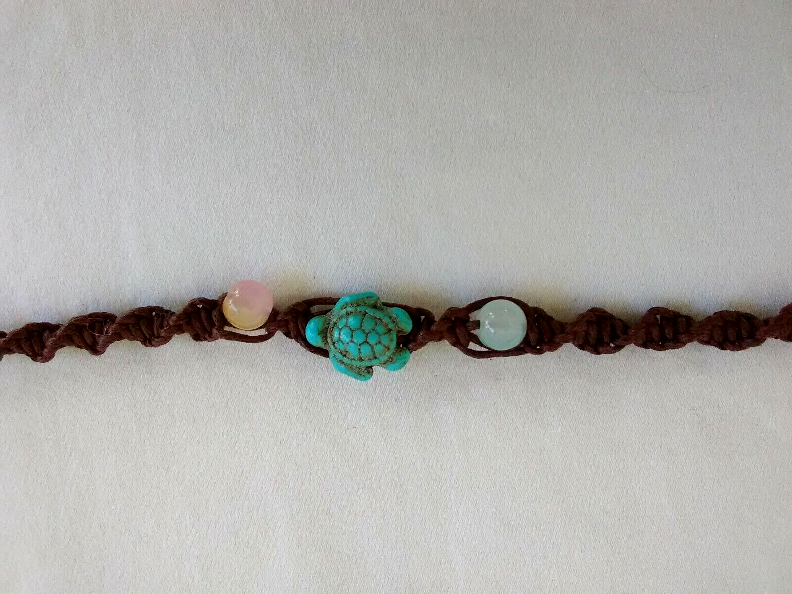 Boho Macrame Braided Cord Anklet Unisex 11.5 Inch US Seller New-image