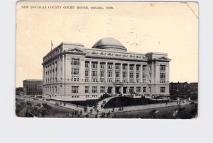ANTIQUE-POSTCARD-NEBRASKA-OMAHA-NEW-DOUGLAS-COUNTY-COURT-HOUSE-EXTERIOR-1910-BLA