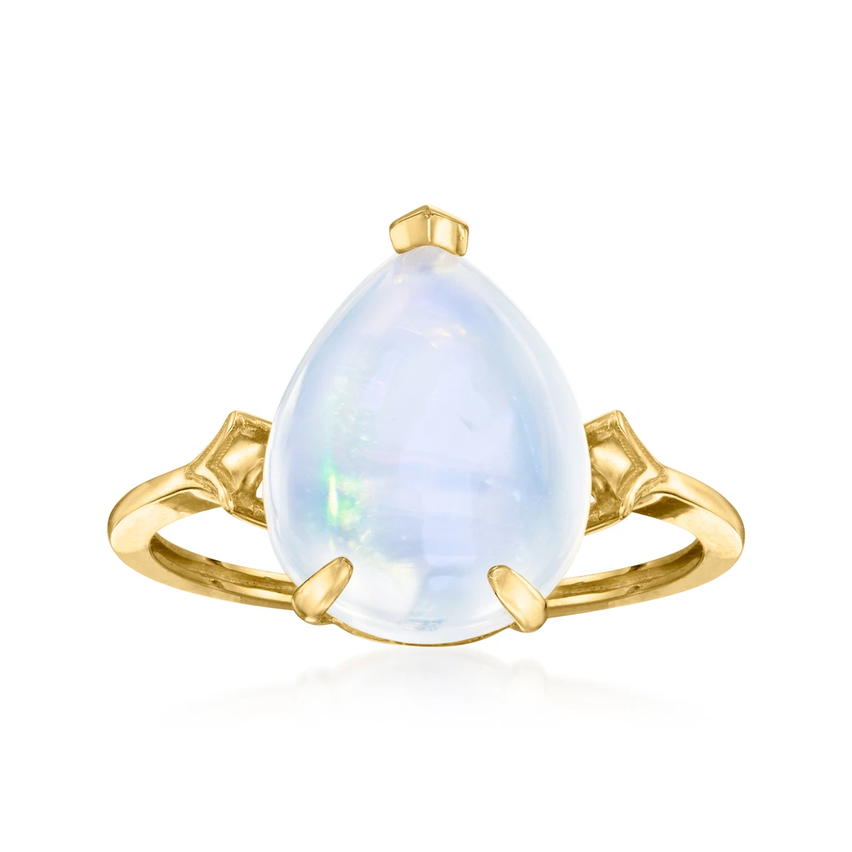 Ross Simons Ethiopian Opal Fleur De Lis Ring in 14kt Yellow Gold