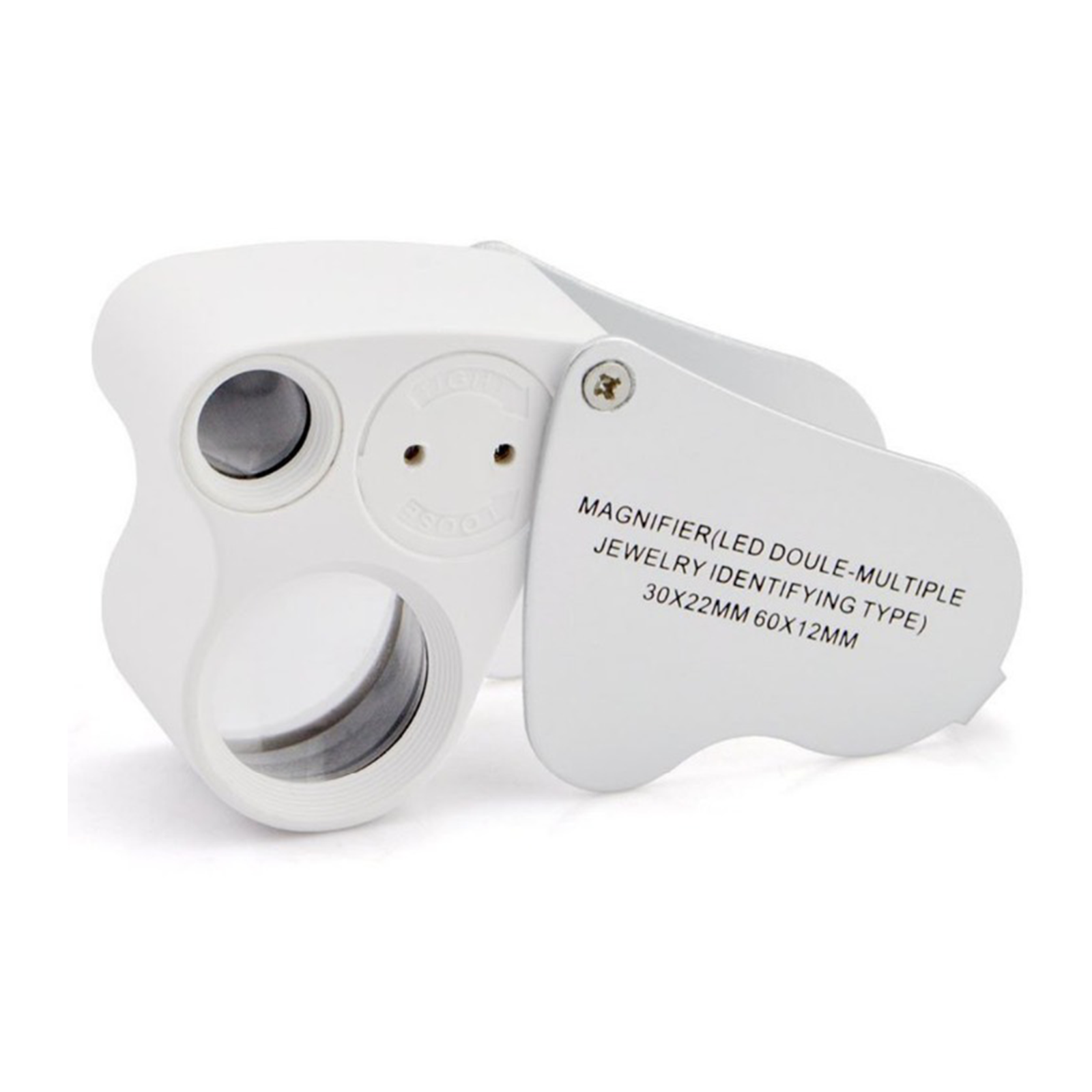 Magnifying Glass Light 30X 60X Jewelers Loupe Loop Eye Magnifier Coin ...