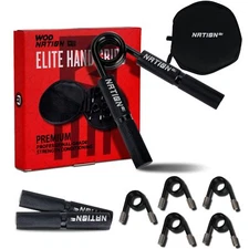 WOD Nation Hand Grip Strengthener Adjustable Grip Strength Trainer 100LB-300L...