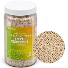 3A Molecular Sieve Desiccant Beads, 2 LBS Dehumidifier Moisture Absorbers