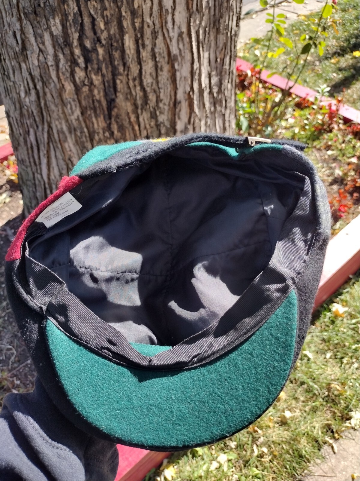 Ireland Embroidered Flat Cap Patchwork  Tweed Pla… - image 4