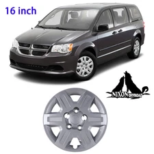 1PC 16" Hubcap Replacement Bolt-On Silver For 2008-2016 Dodge Grand Caravan R16
