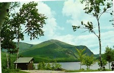 South Branch Pond Campsite Baxter State Park Maine ME 60s Vintage Postcard