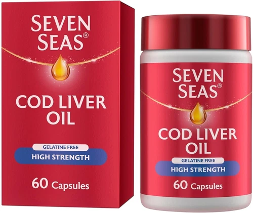 Seven Seas High Strength Cod Liver Oil Tablets With Omega-3 Fish Oil 60 Capsules