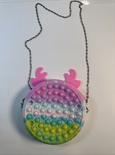 girl coin purse Pop It Fidget Toy Push Bubble Sensory Stress Relief Kid deer bag