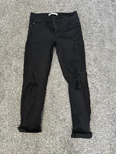 Kan Can Black Distressed Skinny Jeans 24